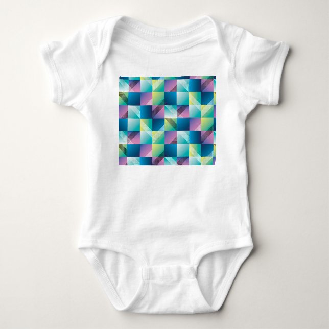 Geometriska vintagar: Abstrakt Mönster T Shirt (Framsida)