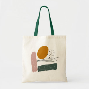Geometriskt,abstrakt,minimal,modern,pastelliserad, Tygkasse
