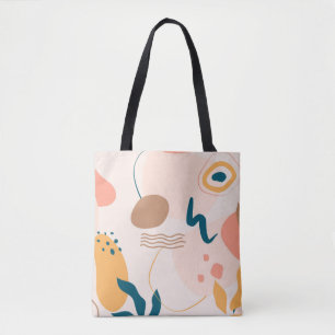 Geometriskt, Abstrakt, Minimalt, Modern, Pastellkr Tygkasse