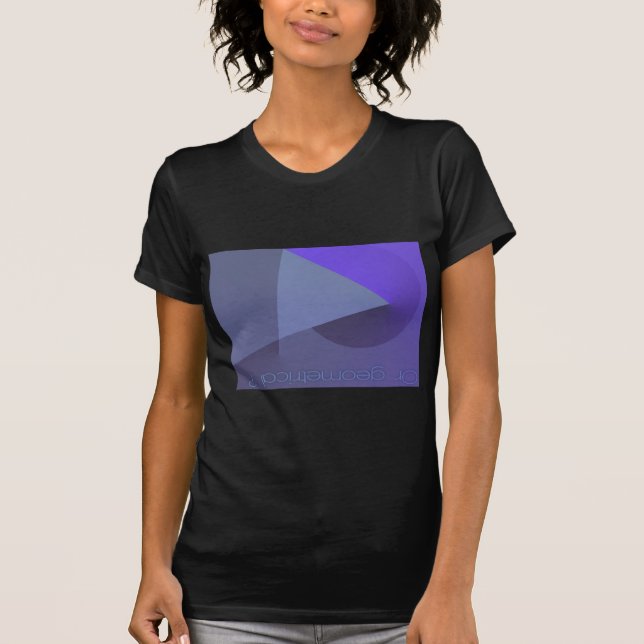 Geometriskt? Abstrakt Svartvit för kvinnor Tee Shirt (Framsida)