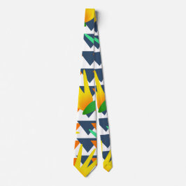 Geometriskt afrikanskt paradis blom- slips