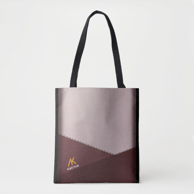 Geometriskt anpassat Tote bags: Snyggt Statemen Tygkasse (Framsida)