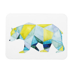 Geometriskt björndjur magnet
