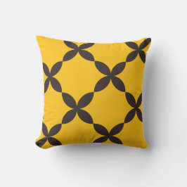 Geometriskt blommande sömlöst mönster kudde