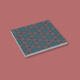 Geometriskt Blommönster för antikt mosaik