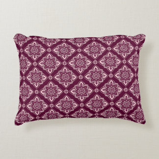 Geometriskt Blommönster för elegantens Vintage Prydnadskudde