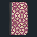 Geometriskt Blommönster i Burgundy och Cream Galaxy S4 Plånbok<br><div class="desc">Detta sömlösa geometriska mönster har ett motiv för upprepad blommigt med petalformat inslag i symmetrisk layout. Utformningen kombinerar rik burgundi och mjuk kräm färg,  skapar en varm perfekt med visuella effekter för textilier,  tapet eller digitala bakgrunder.</div>