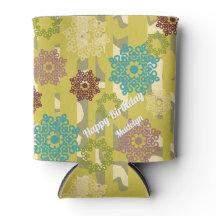 Geometriskt blomster motiv Urban Camo-ränder Mönst