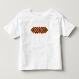 Geometriskt broderat utseende t shirt