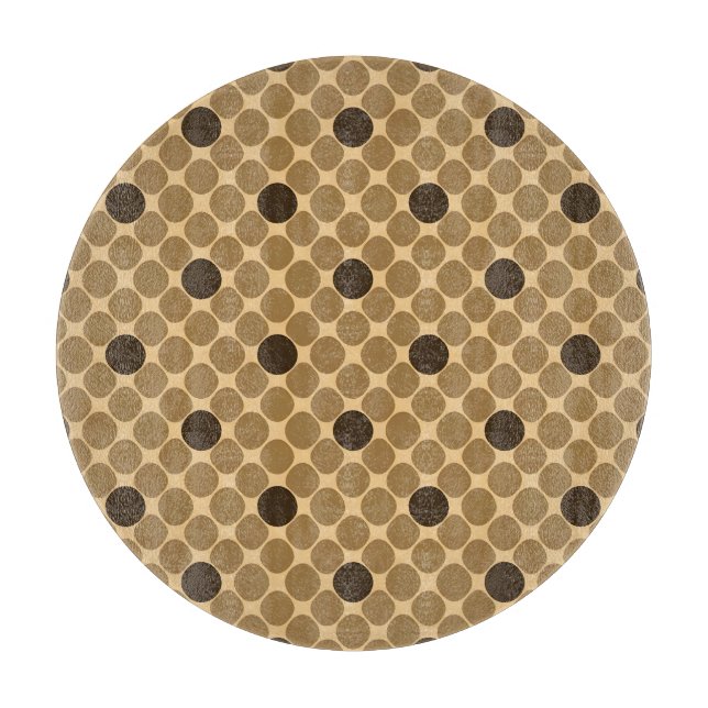 Geometriskt brunt mönster med cirklar (Framsidan)