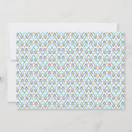 Geometriskt Chevron Sicksack Mosaik Sömlöst Mönste Tack Kort