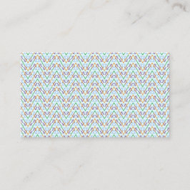 Geometriskt Chevron Sicksack Mosaik Sömlöst Mönste Visitkort