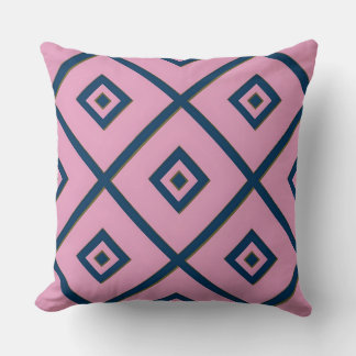 Geometriskt diamantgallerimönster kudde