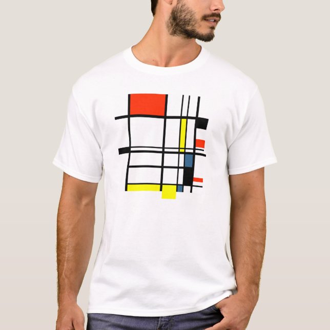 Geometriskt en la Mondrian T-shirt (Framsida)