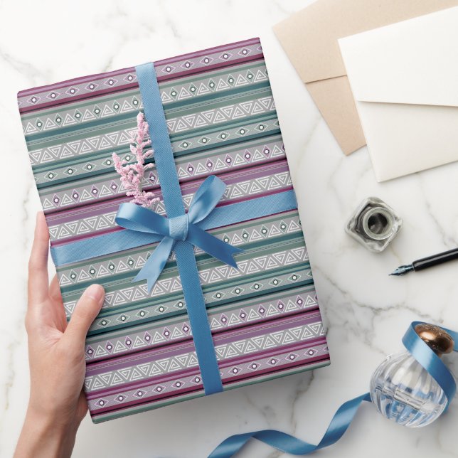 geometriskt etniskt stam-mönster av amerikansk ind presentpapper (Gifting)
