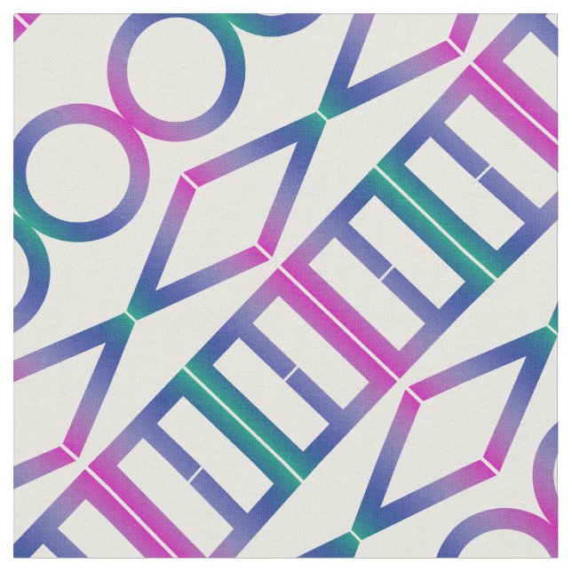 Geometriskt färgstarkt reflekterande Kärlek Tyg (Närbild)