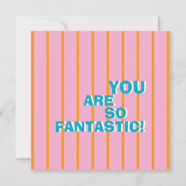 Geometriskt, färgstarkt, uppskattande meddelande (Framsida)