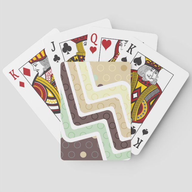 Geometriskt Figurer 1 Casinokort (Baksidan)