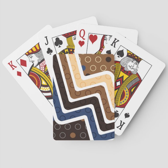 Geometriskt Figurer 2 Casinokort (Baksidan)