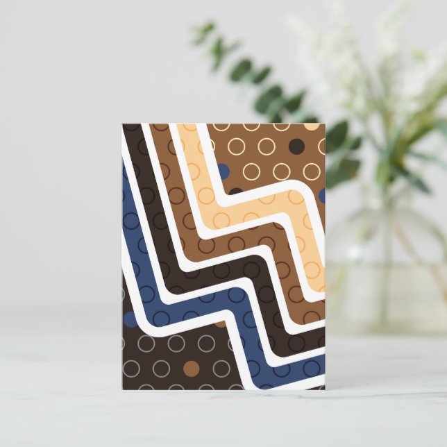 Geometriskt Figurer 2 Helg Vykort (Stående Fram)