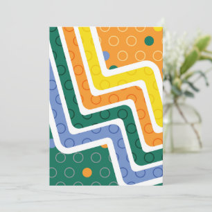 Geometriskt Figurer 3 Tack Kort