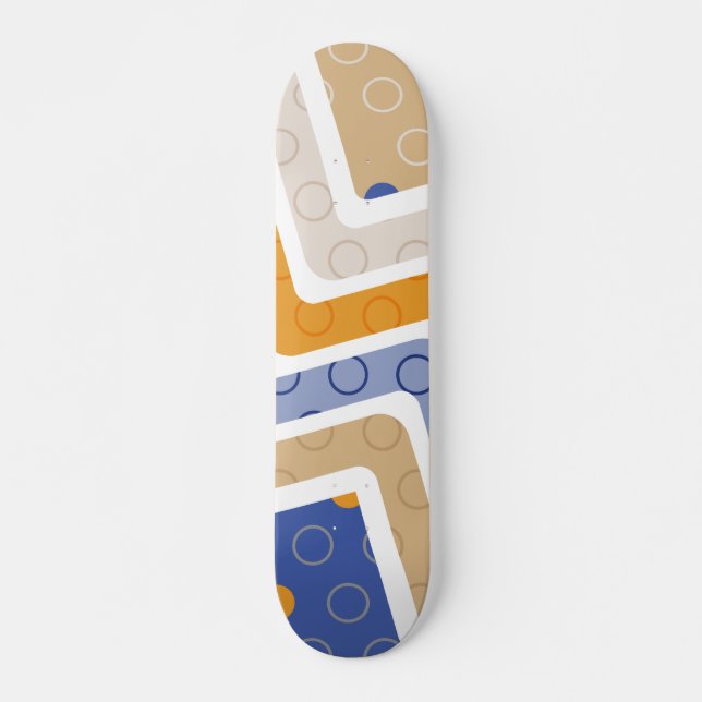 Geometriskt Figurer 6 Mini Skateboard Bräda 18,5 Cm (Framsida)