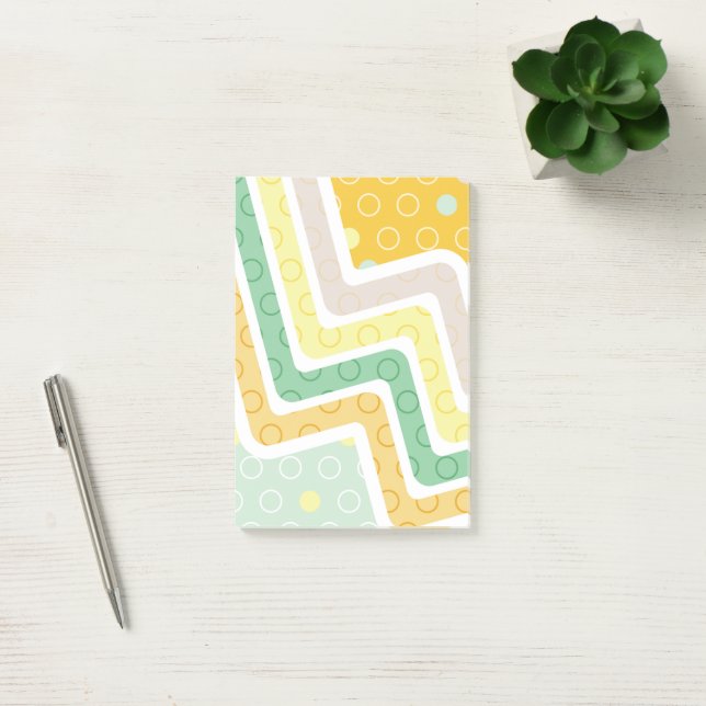 Geometriskt Figurer 7 Post-it Block (Kontor)