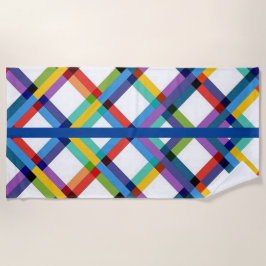 Geometriskt flertrådigt facklad med flera Färgader