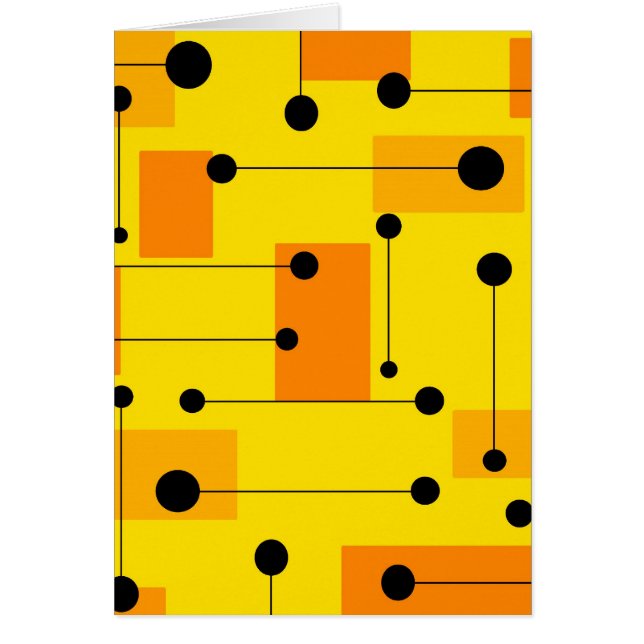 Geometriskt formar - kortet hälsningskort (Framsidan)