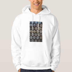 Geometriskt gallerfönster, Indien Hoodie
