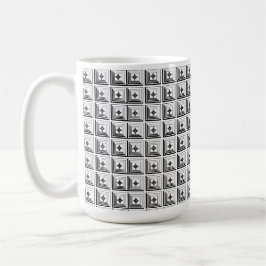 Geometriskt hängande mönster kaffemugg