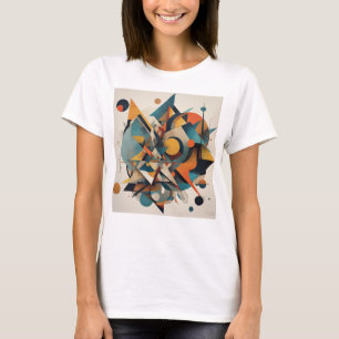"Geometriskt harmoni: Dance of Shapes and Färg T Shirt