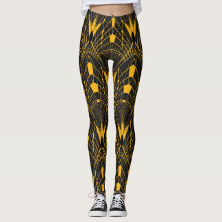 Geometriskt harmoni: Digital prydnadsdesign Leggings