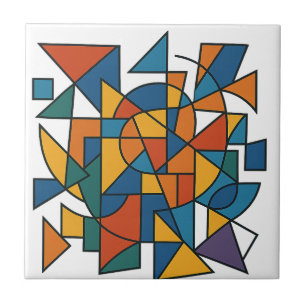 Geometriskt harmoni kakelplatta