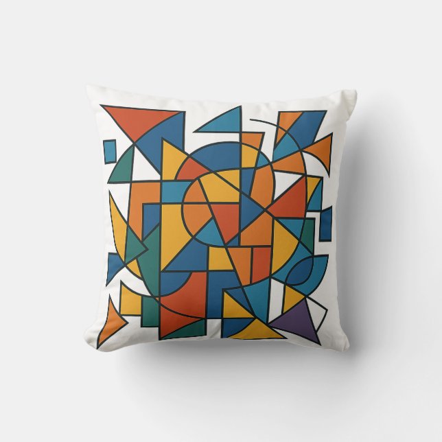 Geometriskt harmoni kudde (Framsida)