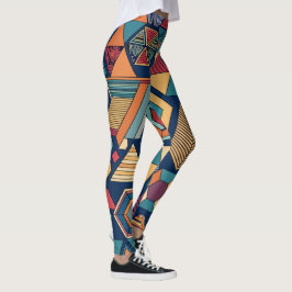 Geometriskt harmoni leggings