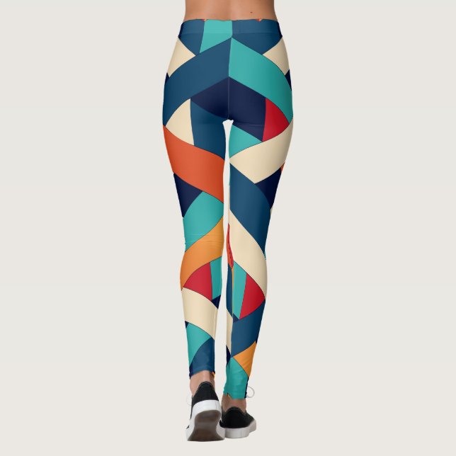 Geometriskt harmoni leggings (Baksida)