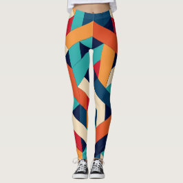 Geometriskt harmoni leggings