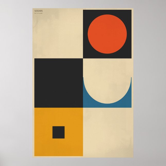 Geometriskt harmoni - Minimalistiska former för Ab Poster (Framsidan)
