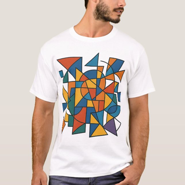 Geometriskt harmoni t shirt (Framsida)