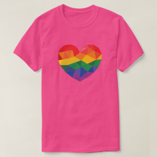 Geometriskt HBT-Pride Heart T Shirt