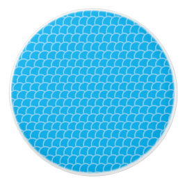Geometriskt himmelsblått mönster knopp