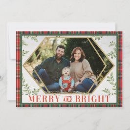 Geometriskt julkort med hög eller låg vikt inbjudningar