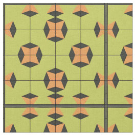 Geometriskt kakelmönster med starka färger tyg
