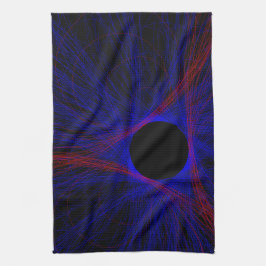 Geometriskt kökshandduk med tre vinklar