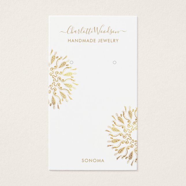 Geometriskt köldavläsningskort för Visning Visitkort (Framsidan)