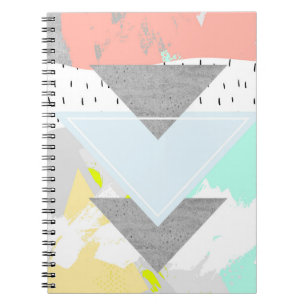 Geometriskt konsttryck anteckningsbok