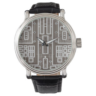 Geometriskt kretskort armbandsur