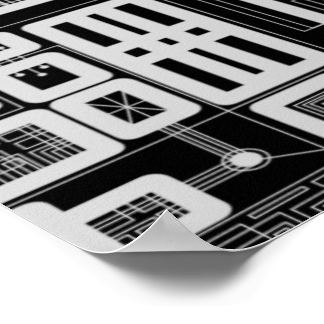Geometriskt kretskort poster (Hörn)