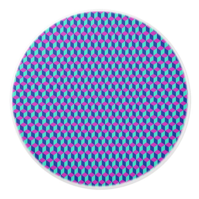 Geometriskt kubmönster knopp (Framsidan)
